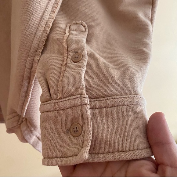 Aerie Lumberjane Fleece Shirt Woman Small Brown Long Sleeve Boxy Comfy Boxy 2023 - Picture 7 of 14